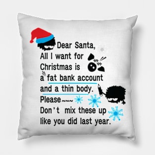 Funny New Year resolutions Pillow