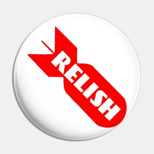 Bomb Relish Logo Red Transparent Pin