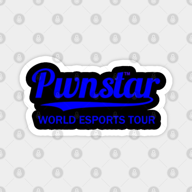 Pwnstar™ Blue World Esports Tour Baseball Swash 2 Magnet by pwnstar