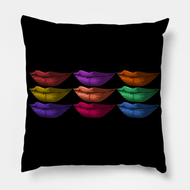 Mona Lisa Smile Pillow by PinnacleOfDecadence