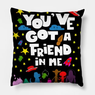 you ve got a friend with me and toys and stars Pillow