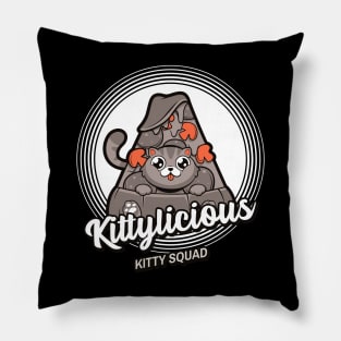 Kittylicious Pizza - Kitty Squad Pillow