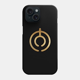 Oita Prefecture Symbol in Gold Faux Phone Case