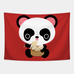 Panda and Dumplings Tapestry