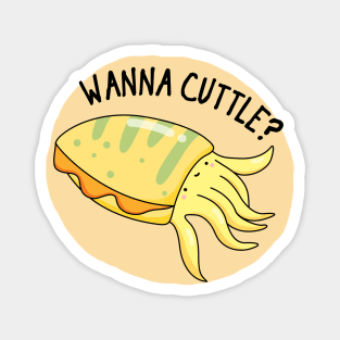 Let's Cuttle Cute Cuttlefish Pun Magnet