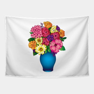 Vase of Flowers Tapestry