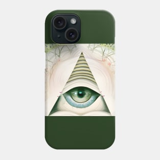 Illuminated Vision (2) - Trippy Psychedelic Eye Phone Case