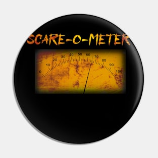 Funny Halloween scare-o-meter - simple analogue gauge Pin
