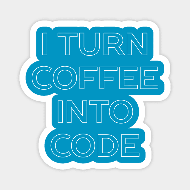 Funny Coding and Programming T-Shirt Magnet by happinessinatee