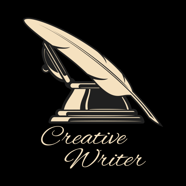 Creative Writer Feather Pen Author Poet by Foxxy Merch