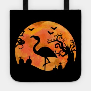 Happy Flamingoween Gift for a Halloween Flamingo Lover graphic Tote