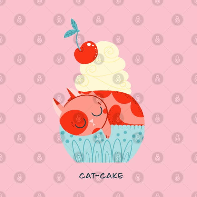 cat cake by Angela Sbandelli Illustration and Design