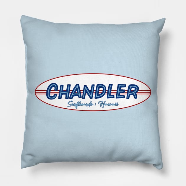 Chandler Surfboards Pillow by Gsweathers