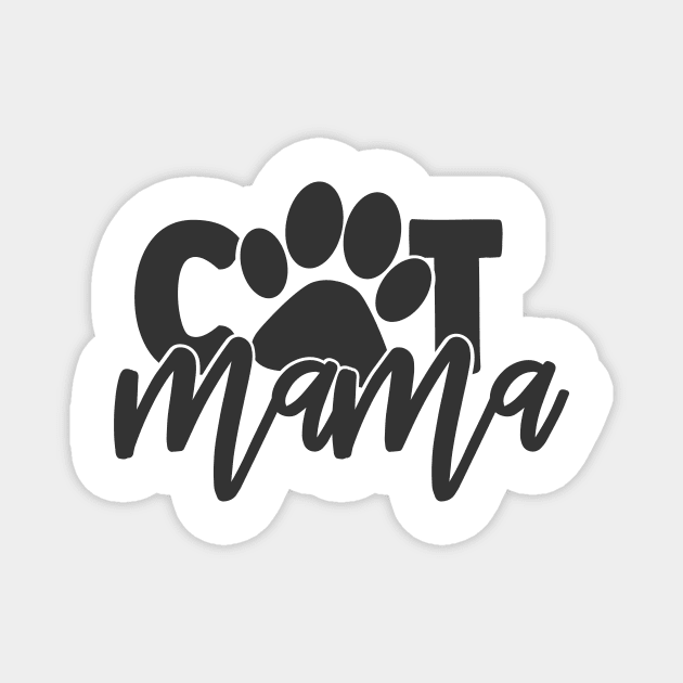 Cat Mama Funny Cat Lover Cat Mother Mom Magnet by ThreadSupreme