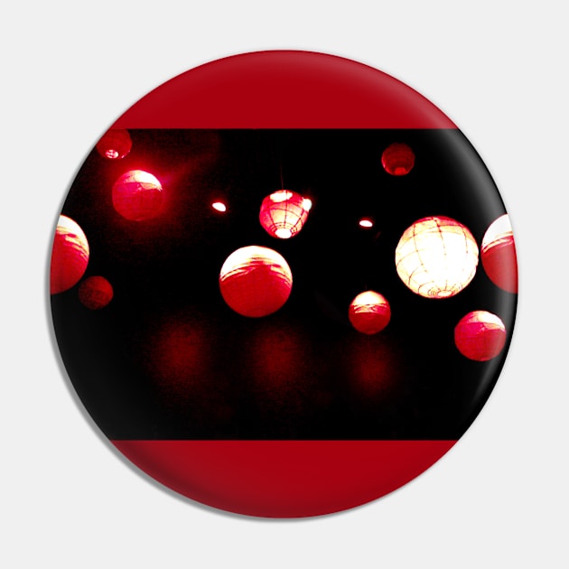 Crimson Orbs Pin by BlakCircleGirl