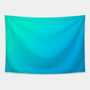 Turquoise to Blue Gradient Tapestry