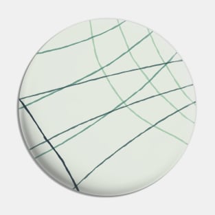 White Stride Abstract Pattern Pin