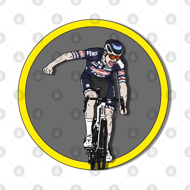 Mathieu van der Poel Champion Ronde van Vlaanderen (With Circle version) by p3p3ncil