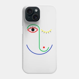 Face line art Phone Case