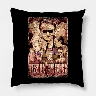 Graphic Art Neo Noir Crime Film Pillow