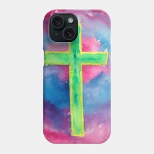 Sheila's Watercolor Cross Phone Case