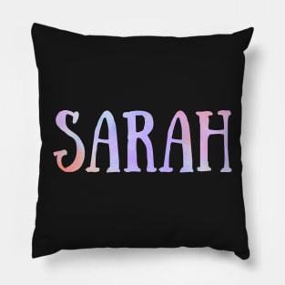 "Sarah" Pink and Green Floral - Customizable Pillow