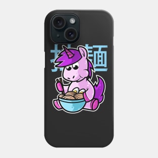 Unicorn Ramen Bowl Kawaii Neko Anime Japanese Noodles graphic Phone Case