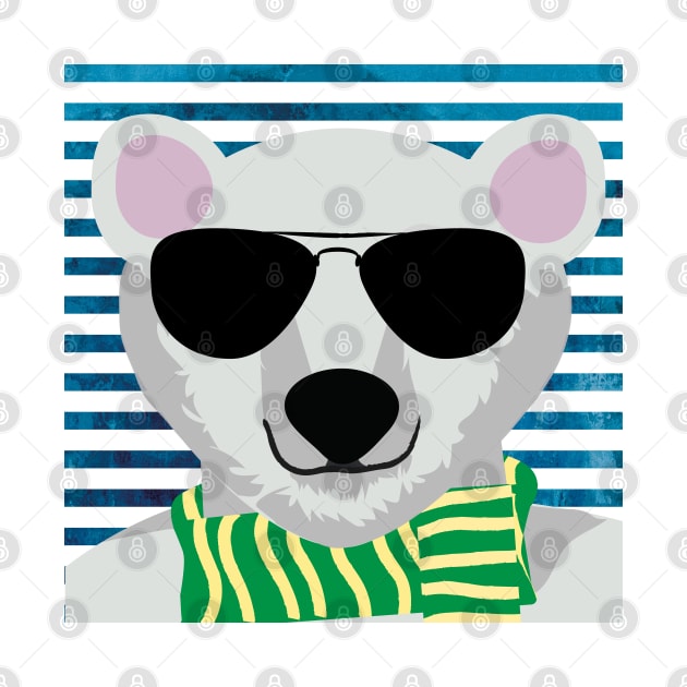 Cool white bear design by myseptember18th