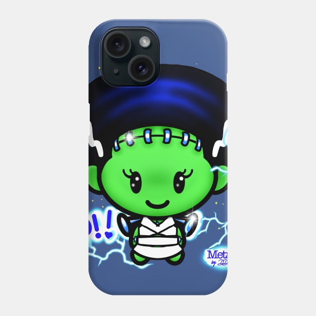 Bride of Frankenboo Phone Case by MetroInk