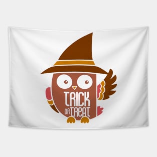 Trick or Treat Owl Tapestry