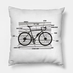 Bike Anatomy Pillow