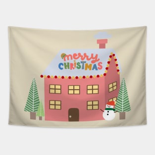 Gingerbread Home Tapestry