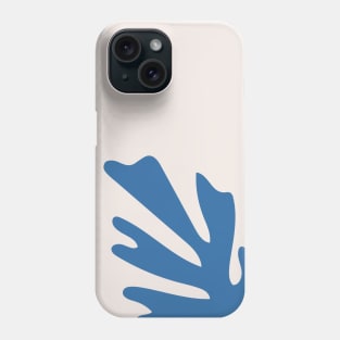 Blue Leaf Cutout Phone Case