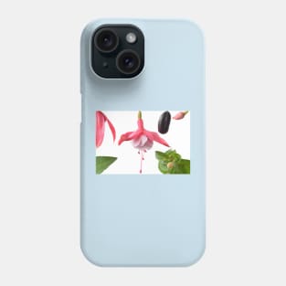 Fuchsia  Flower leaves bud and fruit Phone Case