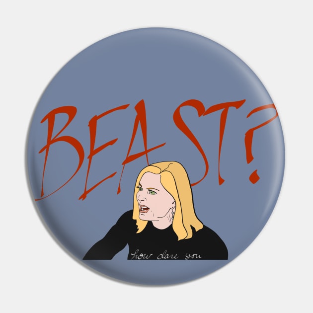 Eileen the Beast Pin by thecompassrose