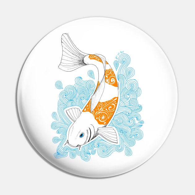 Kois et Be - Koi Ochiba Pin by Art_et_Be