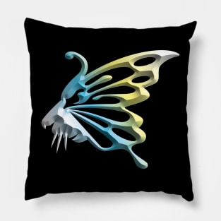 Wolf and butterfly 3d super soft blend drawing cute cool colorful Pillow