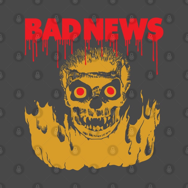 Bad News Skull by MarbitMonster