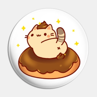 Cat Poo Chocolate Donut Pin