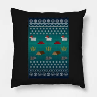 Christmas Sweater Board Game Resources - Board Games Design - Gaming Art Pillow