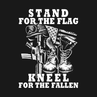 Stand for the Flag Kneel for the Fallen T-Shirt