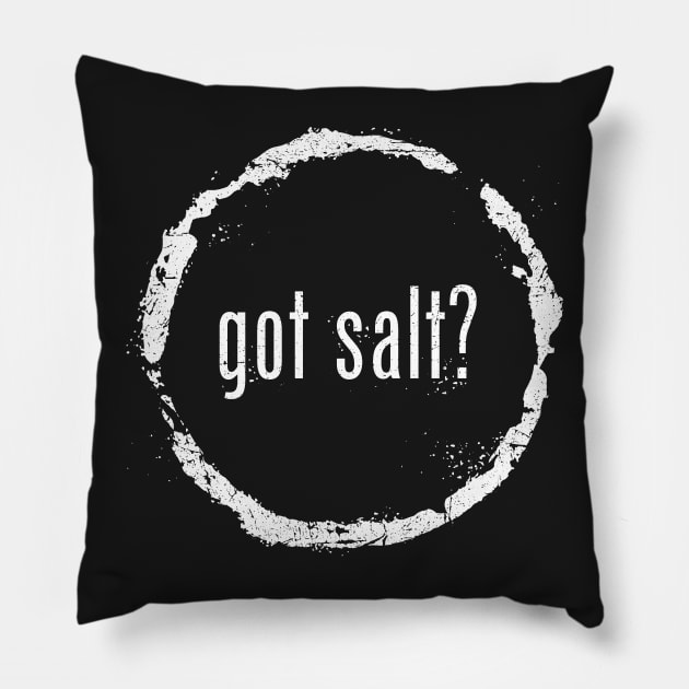 Got Salt Pillow by TrulyMadlyGeekly