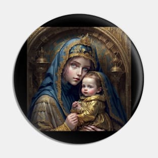 Madonna and Child Pin