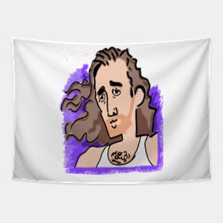 nicolas cage cartoon Tapestry