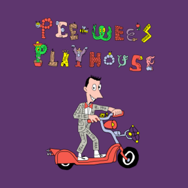 Playhouse Scooter - Pee Wee Herman - T-Shirt