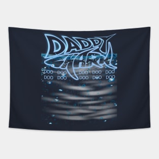 daddy shark baby shark t-shirt Tapestry