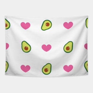 Cute hand drawn avocados Tapestry