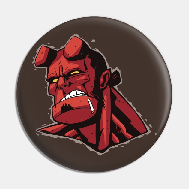 Hellboy Pin by Future Vision Studio