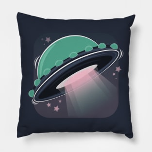 Alien UFO v2 Pillow