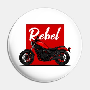 Red Rebel 500 Art Pin